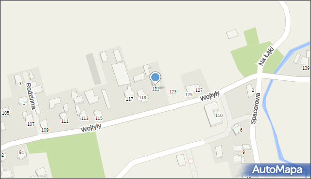 Batowice, Wojtyły Karola, 121, mapa Batowice