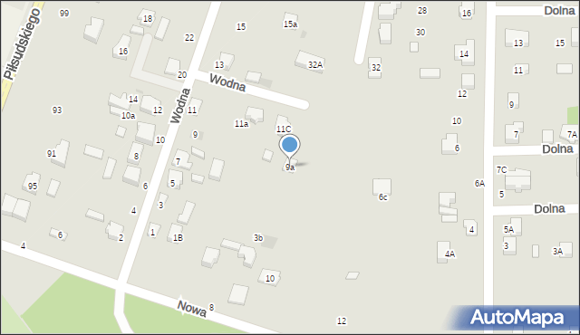 Bełchatów, Wodna, 9a, mapa Bełchatów