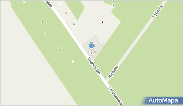 Biała Wielka, Wojewodze, 2, mapa Biała Wielka