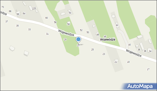 Biała Wielka, Wojewodze, 27, mapa Biała Wielka