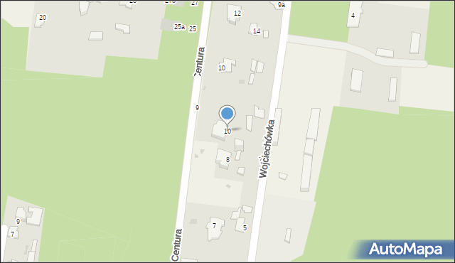 Białowieża, Wojciechówka, 10, mapa Białowieża