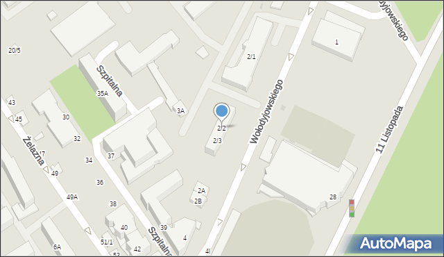 Białystok, Wołodyjowskiego Michała, 2/2, mapa Białegostoku