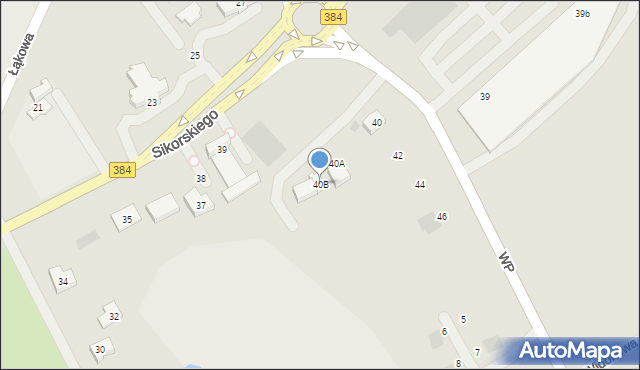 Bielawa, Wojska Polskiego, 40B, mapa Bielawa