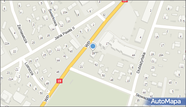 Bielsk Podlaski, Wojska Polskiego, 19, mapa Bielsk Podlaski