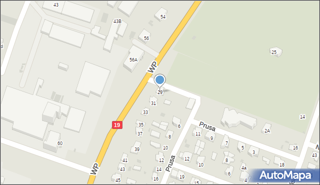 Bielsk Podlaski, Wojska Polskiego, 29, mapa Bielsk Podlaski