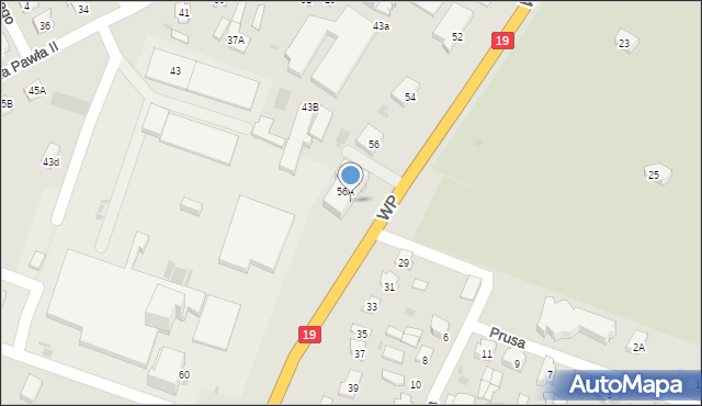 Bielsk Podlaski, Wojska Polskiego, 58, mapa Bielsk Podlaski