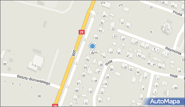 Bielsk Podlaski, Wojska Polskiego, 59, mapa Bielsk Podlaski