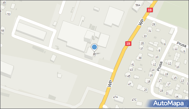 Bielsk Podlaski, Wojska Polskiego, 60, mapa Bielsk Podlaski