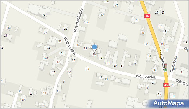 Bieńkowice, Wojnowska, 16, mapa Bieńkowice