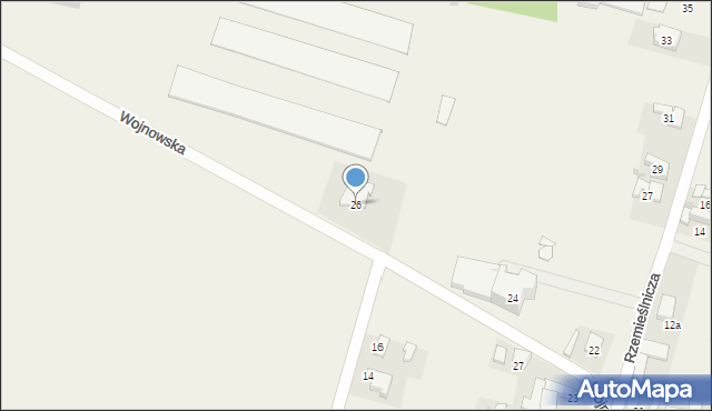 Bieńkowice, Wojnowska, 26, mapa Bieńkowice