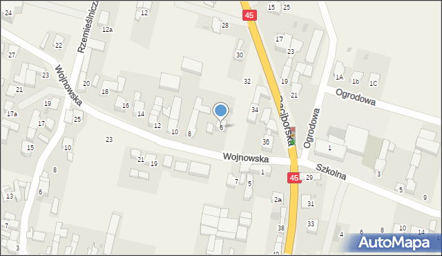 Bieńkowice, Wojnowska, 6, mapa Bieńkowice
