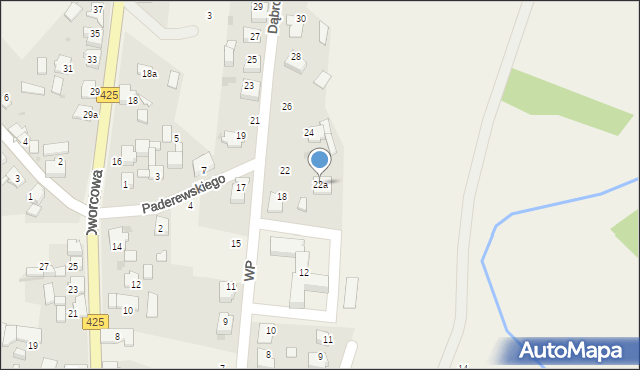 Bierawa, Wojska Polskiego, 22a, mapa Bierawa