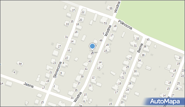 Bierutów, Wodna, 45, mapa Bierutów