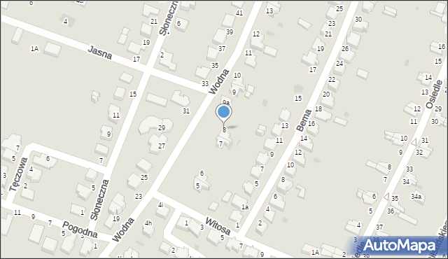 Bierutów, Wodna, 8, mapa Bierutów