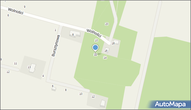 Bieszkowice, Wolności, 12, mapa Bieszkowice