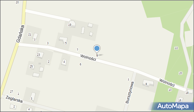 Bieszkowice, Wolności, 9, mapa Bieszkowice