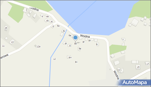 Błądzim, Wodna, 8d, mapa Błądzim