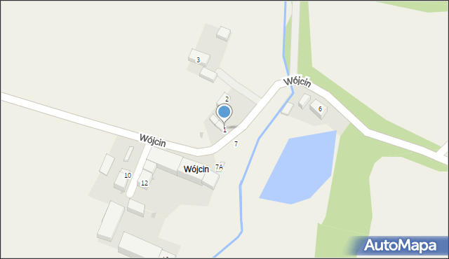 Błotnica, Wójcin, 1, mapa Błotnica