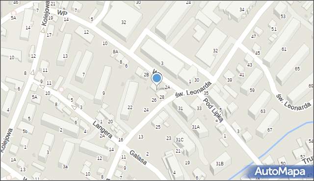 Bochnia, Wojska Polskiego, 2, mapa Bochni