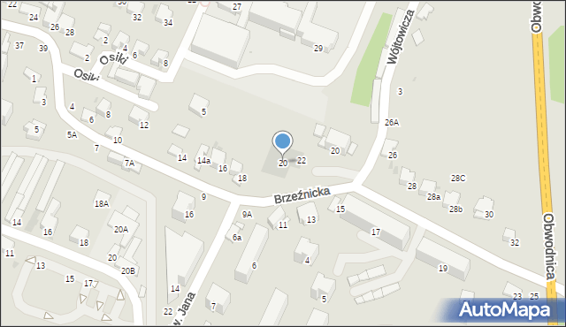 Bochnia, Wójtowicza Stanisława, ks., 20, mapa Bochni