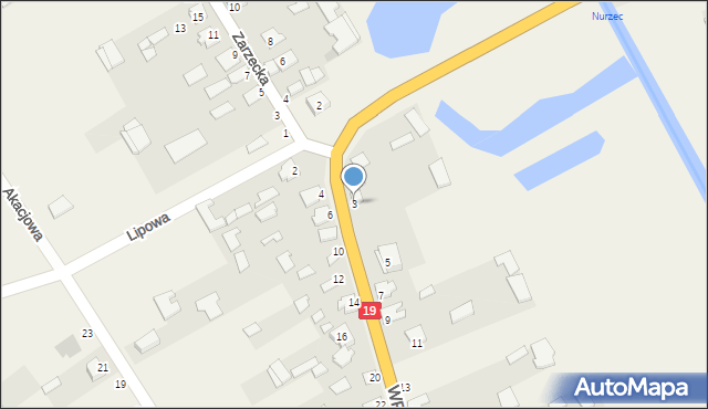 Boćki, Wojska Polskiego, 3, mapa Boćki