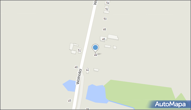 Bodzentyn, Wolności, 44, mapa Bodzentyn