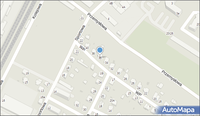 Boguchwała, Wojska Polskiego, 36, mapa Boguchwała