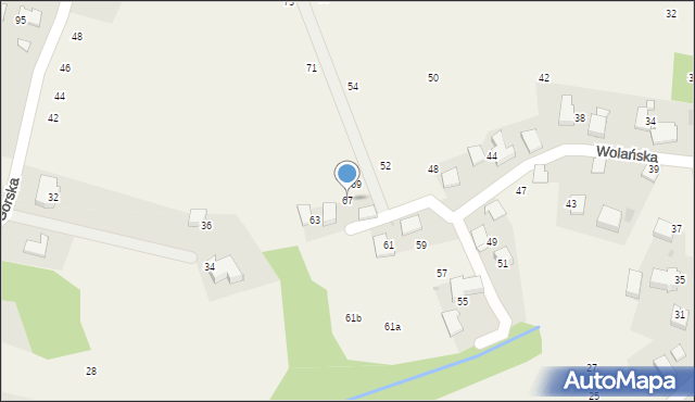 Bolechowice, Wolańska, 67, mapa Bolechowice