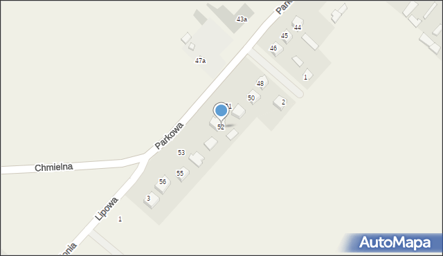 Borki, Wojska Polskiego, 52, mapa Borki