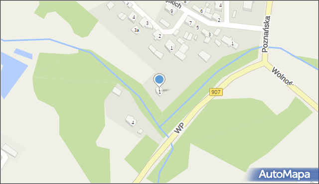 Boronów, Wojska Polskiego, 1, mapa Boronów