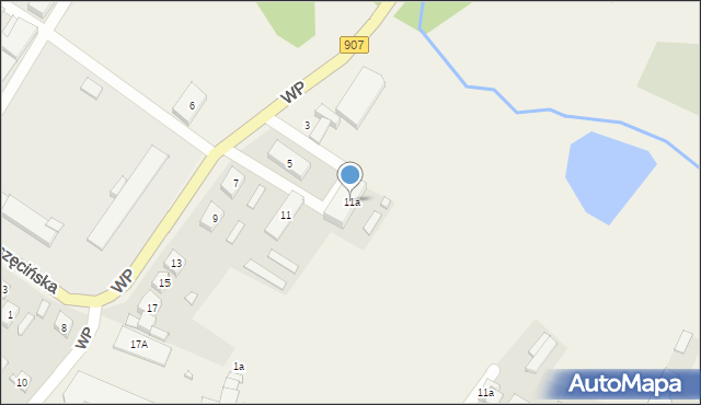 Boronów, Wojska Polskiego, 11a, mapa Boronów