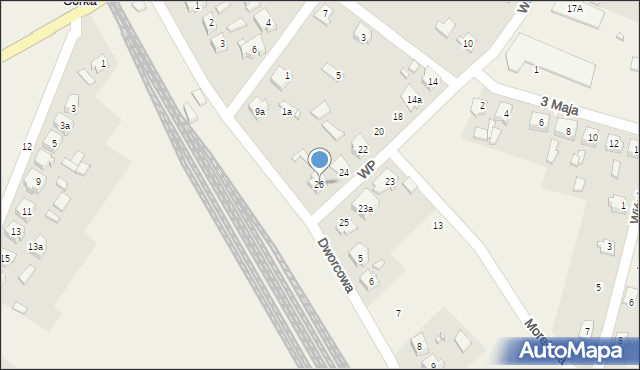 Boronów, Wojska Polskiego, 26, mapa Boronów