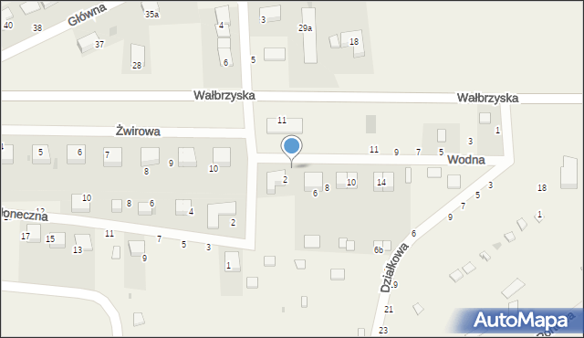 Borzygniew, Wodna, 4, mapa Borzygniew