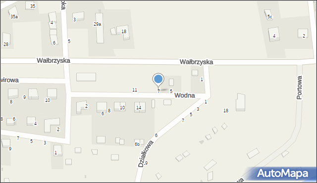 Borzygniew, Wodna, 7, mapa Borzygniew