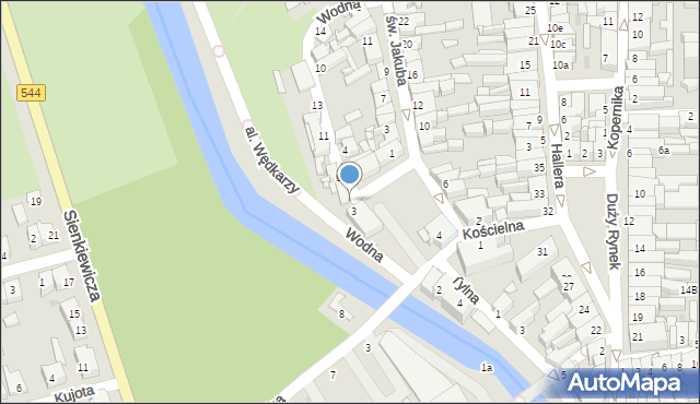 Brodnica, Wodna, 5, mapa Brodnica