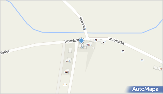 Bronów, Woźniacka, 31, mapa Bronów