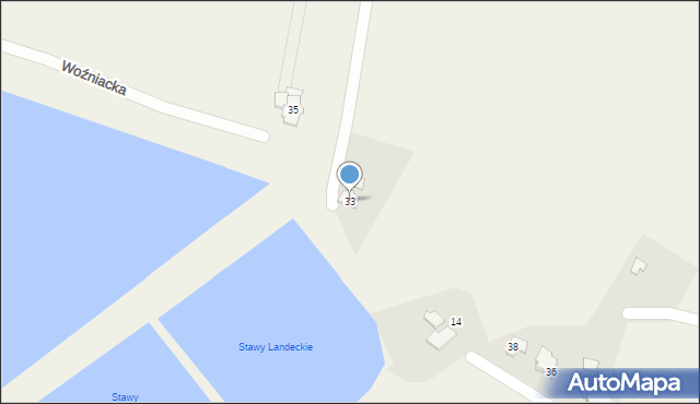 Bronów, Woźniacka, 33, mapa Bronów