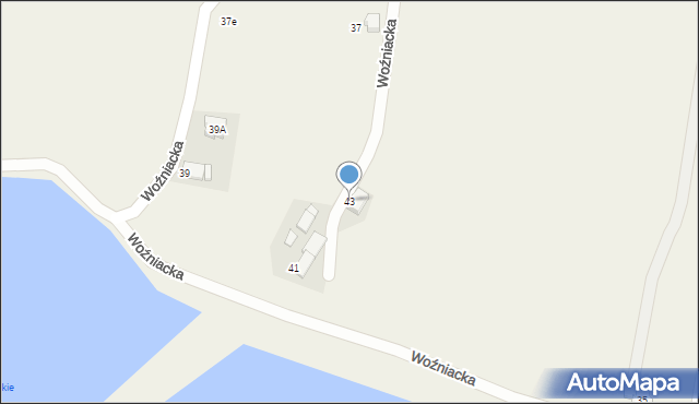 Bronów, Woźniacka, 43, mapa Bronów