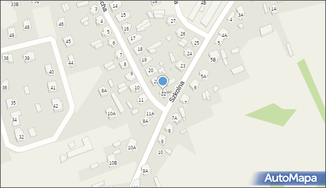 Brudzew, Wojciecha, 22, mapa Brudzew