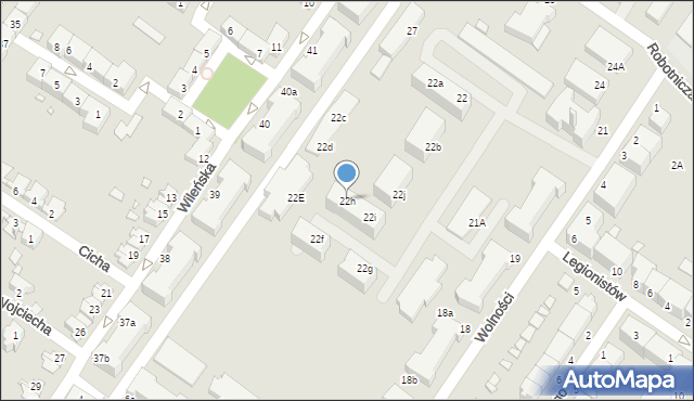 Brzeg, Wolności, 22h, mapa Brzeg