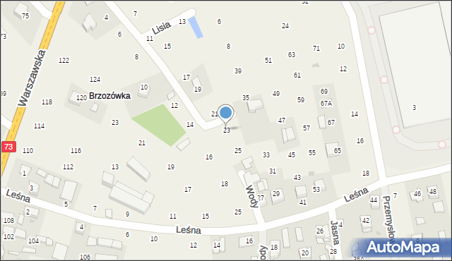 Brzozówka, Wody Stanisława, ks., 23, mapa Brzozówka