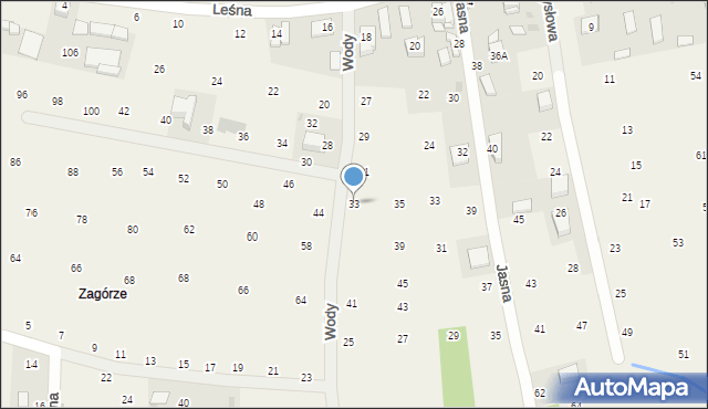 Brzozówka, Wody Stanisława, ks., 33, mapa Brzozówka