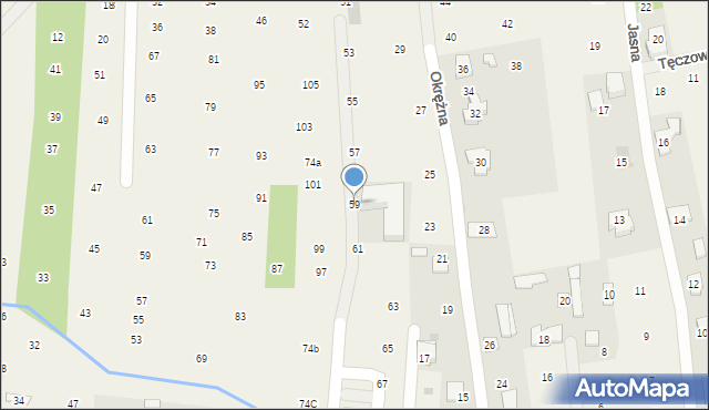 Brzozówka, Wody Stanisława, ks., 59, mapa Brzozówka