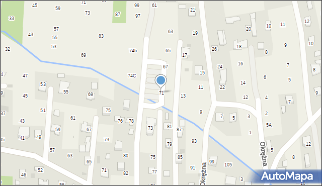 Brzozówka, Wody Stanisława, ks., 71, mapa Brzozówka