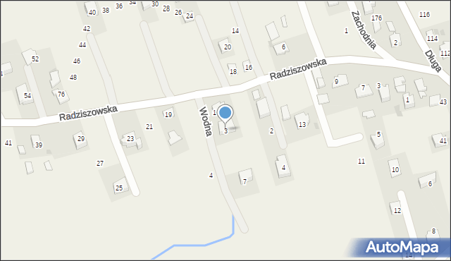 Buków, Wodna, 3, mapa Buków