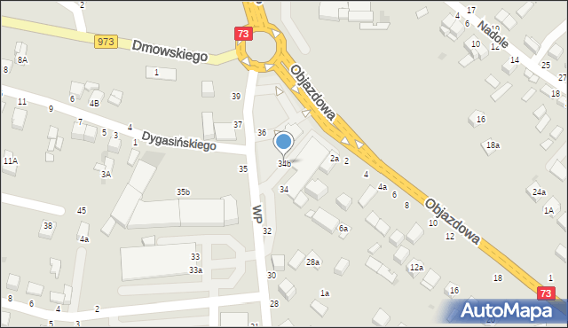Busko-Zdrój, Wojska Polskiego, 34b, mapa Busko-Zdrój
