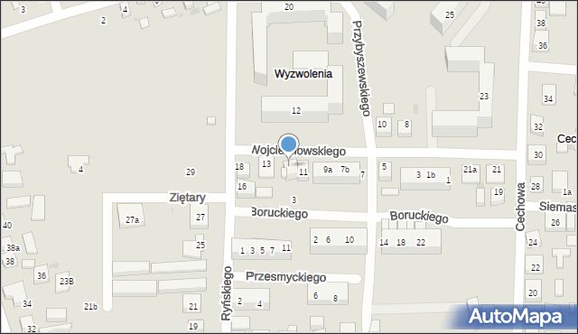 Bydgoszcz, Wojciechowskiego Jakuba, 11a, mapa Bydgoszczy