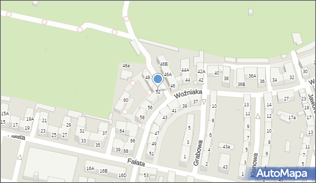 Bytom, Woźniaka Piotra, 52, mapa Bytomia