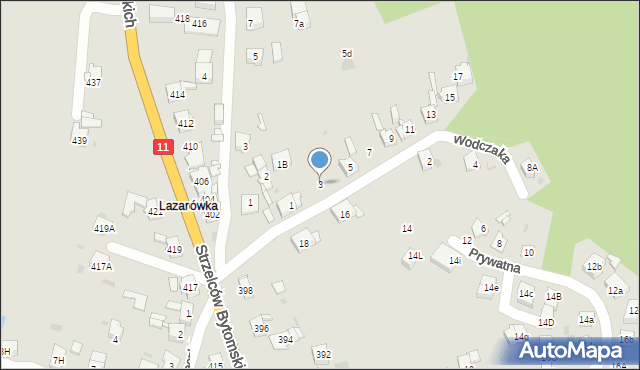 Bytom, Wodczaka, 3, mapa Bytomia