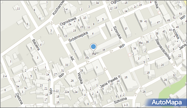 Bytów, Wojska Polskiego, 35a, mapa Bytów